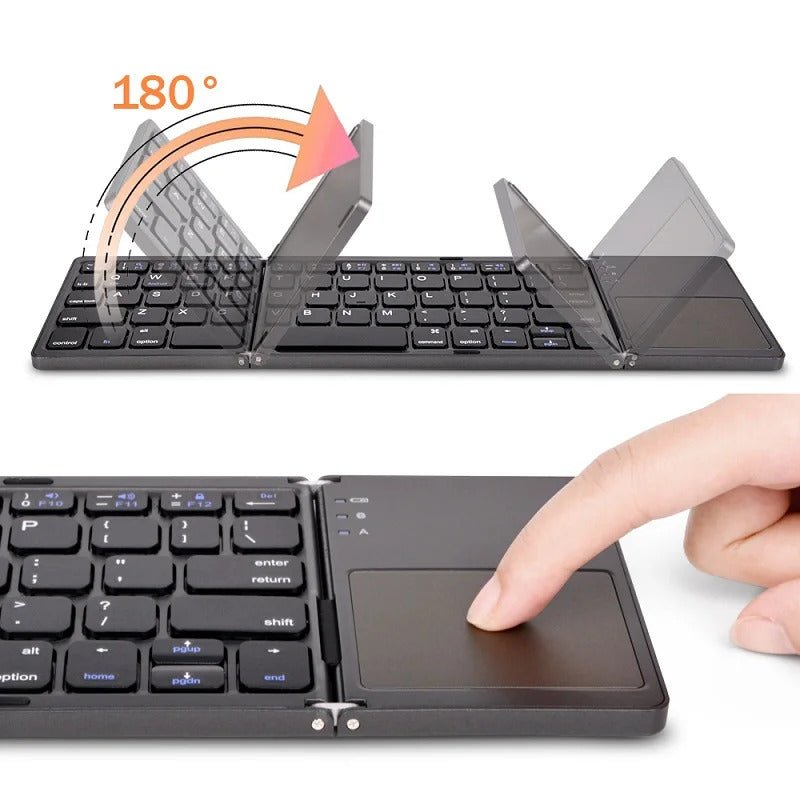 Seenda Foldable Wireless Bluetooth Keyboard with Touchpad - InspiredGrabs.com