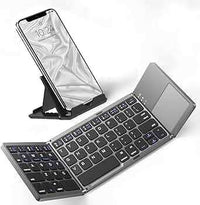 Thumbnail for Seenda Foldable Wireless Bluetooth Keyboard with Touchpad - InspiredGrabs.com