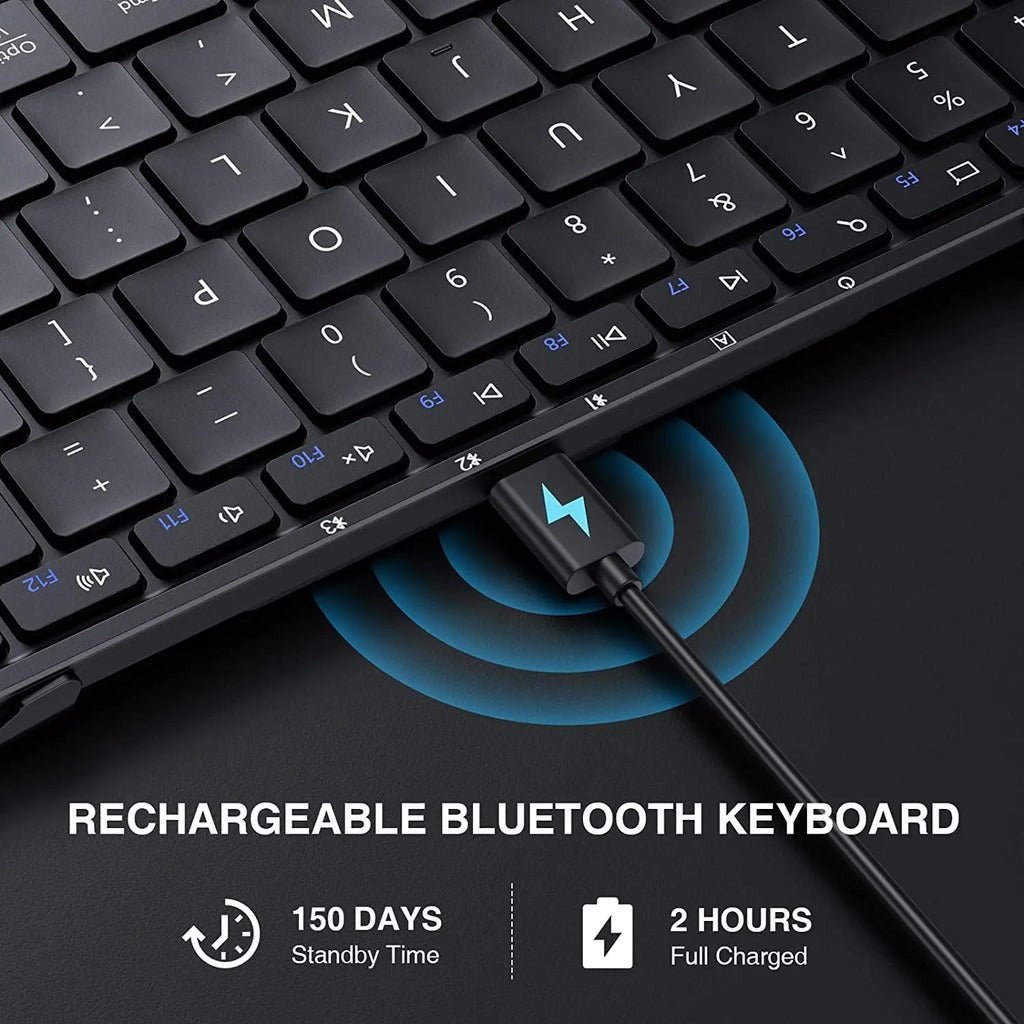 Seenda Foldable Wireless Bluetooth Keyboard with Touchpad - InspiredGrabs.com