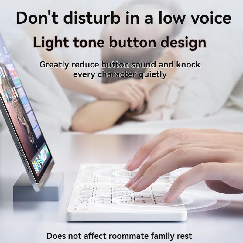 Seenda Foldable Wireless Bluetooth Keyboard with Touchpad - InspiredGrabs.com