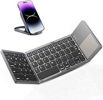 Seenda Foldable Wireless Bluetooth Keyboard with Touchpad - InspiredGrabs.com