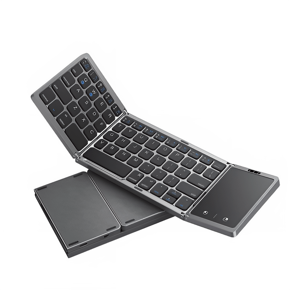 Seenda Foldable Wireless Bluetooth Keyboard with Touchpad - InspiredGrabs.com