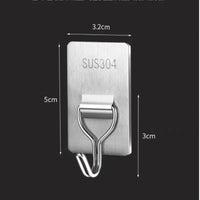 Thumbnail for Self-Adhesive 304 Stainless Steel Towel Hooks – 1, 5 or 10 Pack - InspiredGrabs.com