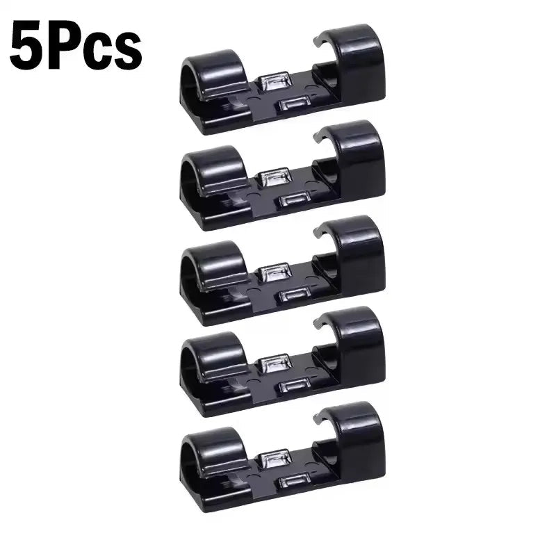Self-Adhesive Cable Organizer Clips – 5 to 60 Pack - InspiredGrabs.com
