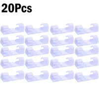 Thumbnail for Self-Adhesive Cable Organizer Clips – 5 to 60 Pack - InspiredGrabs.com
