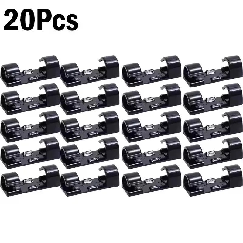 Self-Adhesive Cable Organizer Clips – 5 to 60 Pack - InspiredGrabs.com