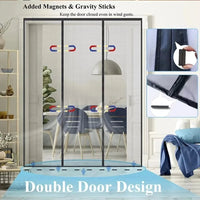 Thumbnail for Self-Closing Magnetic Mesh Door Screen – 2 Sizes - InspiredGrabs.com