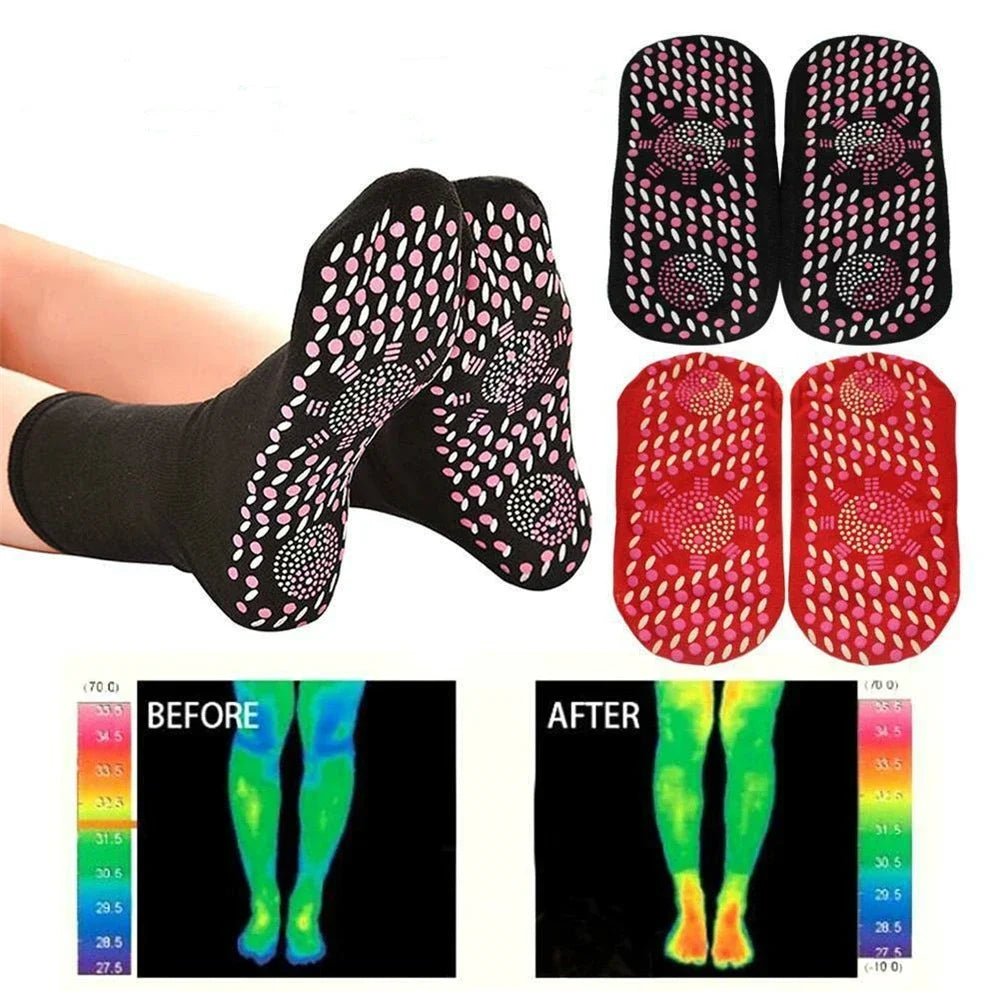 Self - Heating Magnetic Therapy Socks – Unisex Winter Warmth - InspiredGrabs.com