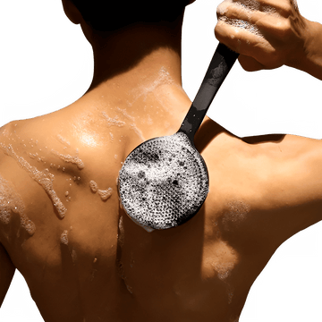 Silicone Back Scrubber with Long Handle – Shower Bath Brush - InspiredGrabs.com