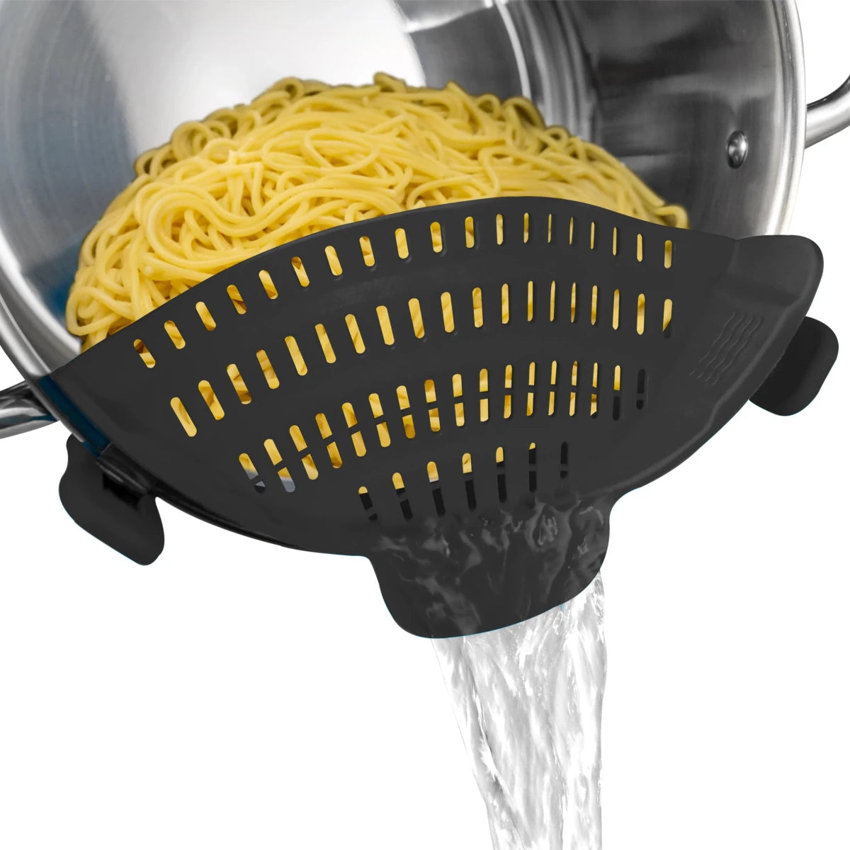 Silicone Clip-On Pot Strainer – Red - InspiredGrabs.com
