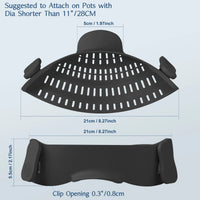 Thumbnail for Silicone Clip-On Pot Strainer – Red - InspiredGrabs.com