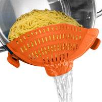 Thumbnail for Silicone Clip-On Pot Strainer – Red - InspiredGrabs.com