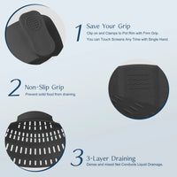 Thumbnail for Silicone Clip-On Pot Strainer – Red - InspiredGrabs.com
