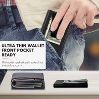 Thumbnail for Smart Airtag Slim Wallet with RFID Blocking - InspiredGrabs.com