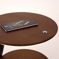 Thumbnail for Smart Nightstand with Wireless Charger & Lamp - InspiredGrabs.com
