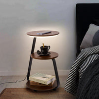 Thumbnail for Smart Nightstand with Wireless Charger & Lamp - InspiredGrabs.com