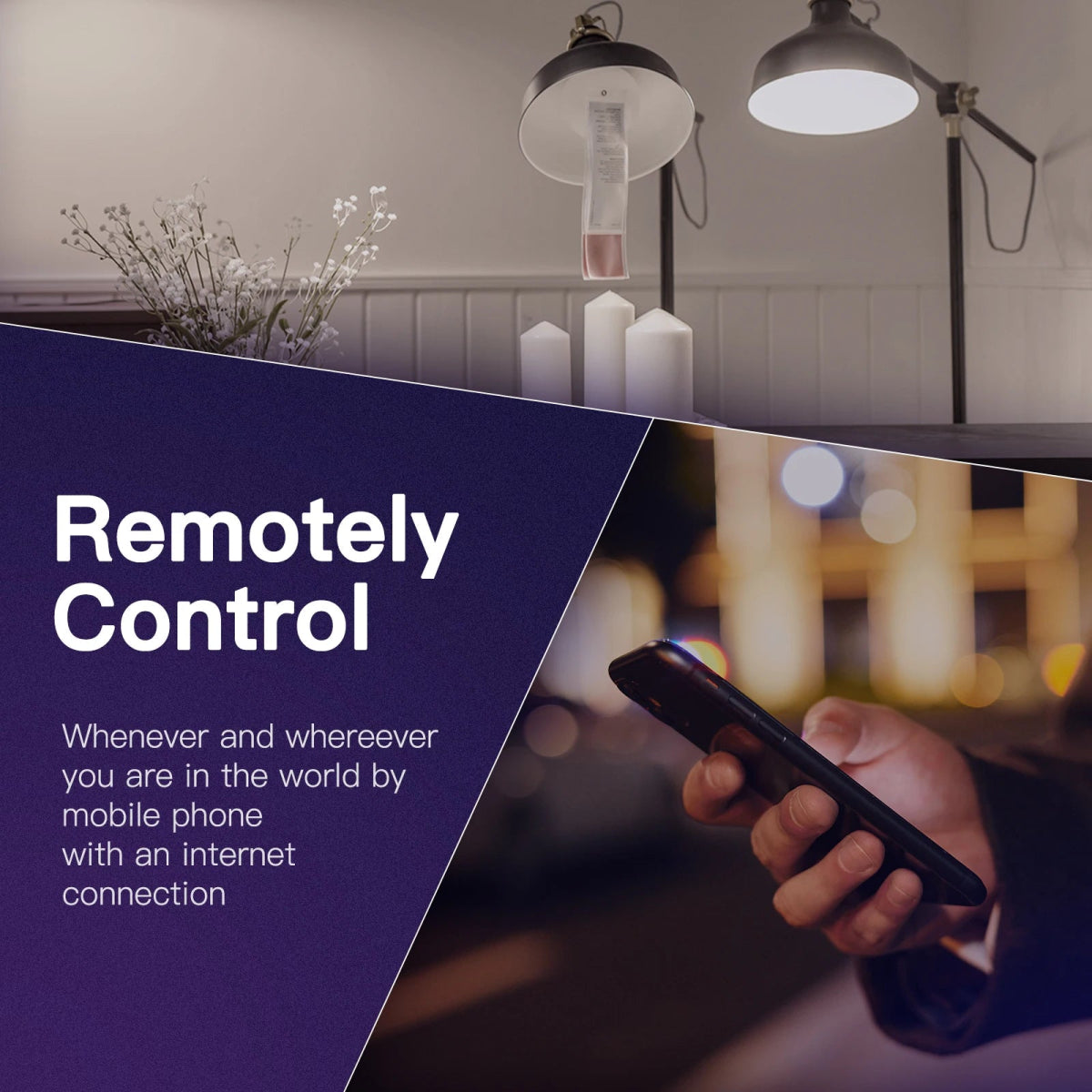 Smart RGB LED Bulb - Voice Control & Dimmable - InspiredGrabs.com