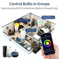 Thumbnail for Smart WiFi LED Bulb with Voice Control - E27 - InspiredGrabs.com
