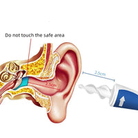 Thumbnail for Soft Silicone Ear Wax Removal Tool | Spiral Ear Cleaner with 16 Replacement Heads | Gentle Ear Care Solution - InspiredGrabs.com