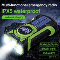 Thumbnail for Solar Emergency Radio with 5000mAh Power Bank - InspiredGrabs.com