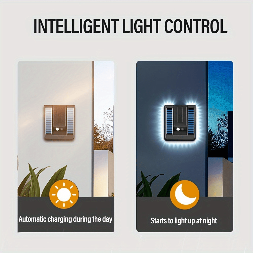Solar Motion Sensor Outdoor Wall Light - Waterproof - InspiredGrabs.com