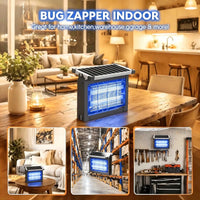 Thumbnail for Solar - Powered Outdoor Bug Zapper with 4500V Mosquito Control & Motion Sensor - InspiredGrabs.com