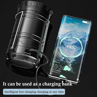 Thumbnail for Solar Rechargeable Telescopic LED Lantern for Camping and Hiking - InspiredGrabs.com