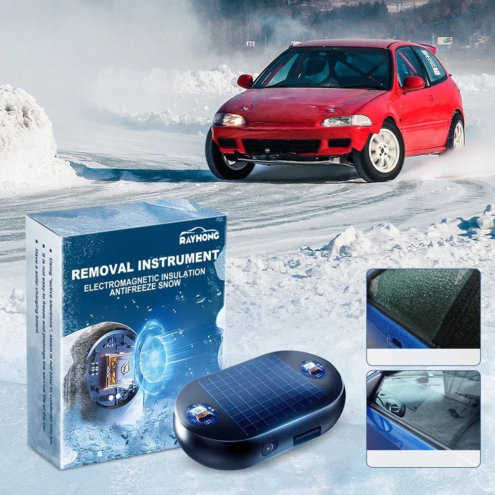 Solar USB Car Windshield Deicer - InspiredGrabs.com