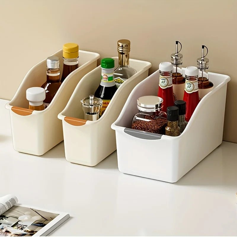 Stackable Open-Front Storage Bins – 1 or 3 Pack - InspiredGrabs.com
