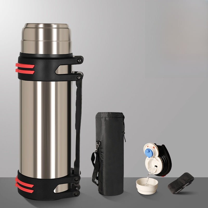 Stainless Steel Drop - Resistant Thermos Bottle - InspiredGrabs.com