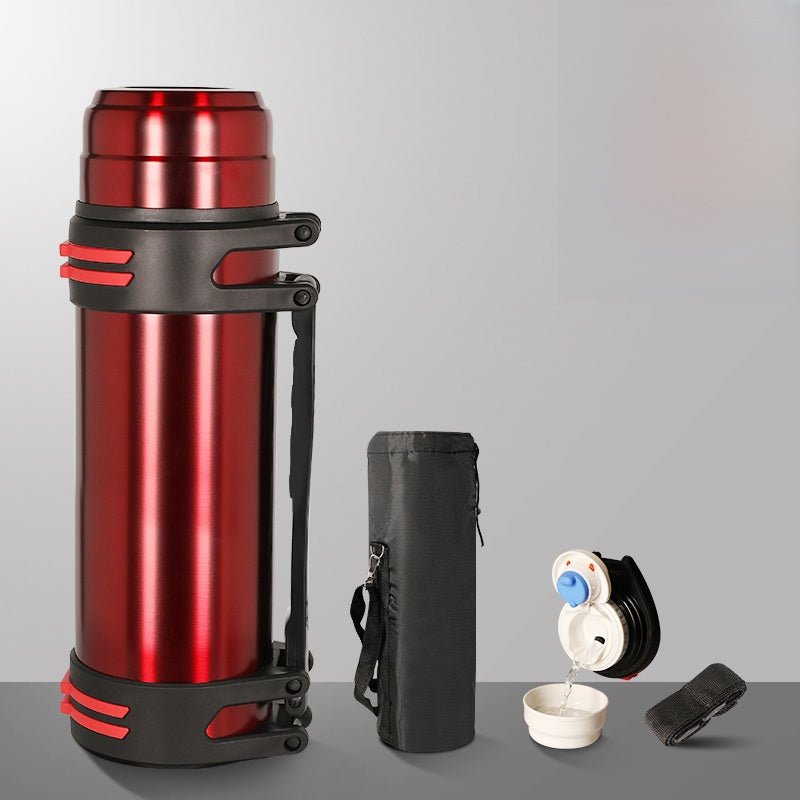 Stainless Steel Drop - Resistant Thermos Bottle - InspiredGrabs.com