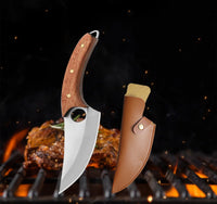 Thumbnail for Stainless Steel Meat Cleaver – Multipurpose Kitchen Knife for Meat, Fruit, BBQ, and Boning with Wooden Handle, Essential Kitchen Tool - InspiredGrabs.com