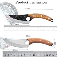 Thumbnail for Stainless Steel Meat Cleaver – Multipurpose Kitchen Knife for Meat, Fruit, BBQ, and Boning with Wooden Handle, Essential Kitchen Tool - InspiredGrabs.com