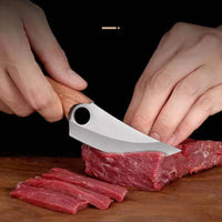 Thumbnail for Stainless Steel Meat Cleaver – Multipurpose Kitchen Knife for Meat, Fruit, BBQ, and Boning with Wooden Handle, Essential Kitchen Tool - InspiredGrabs.com