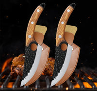 Thumbnail for Stainless Steel Meat Cleaver – Multipurpose Kitchen Knife for Meat, Fruit, BBQ, and Boning with Wooden Handle, Essential Kitchen Tool - InspiredGrabs.com