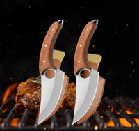 Thumbnail for Stainless Steel Meat Cleaver – Multipurpose Kitchen Knife for Meat, Fruit, BBQ, and Boning with Wooden Handle, Essential Kitchen Tool - InspiredGrabs.com