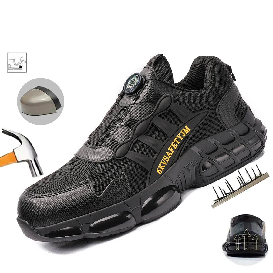 Steel Toe Industrial Work Sneakers Slip - Resistant Safety Shoes - InspiredGrabs.com