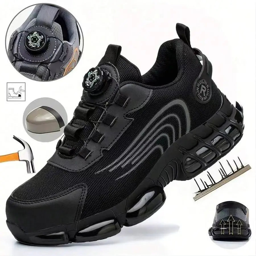 Steel Toe Industrial Work Sneakers Slip - Resistant Safety Shoes - InspiredGrabs.com