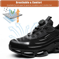 Thumbnail for Steel Toe Industrial Work Sneakers Slip - Resistant Safety Shoes - InspiredGrabs.com