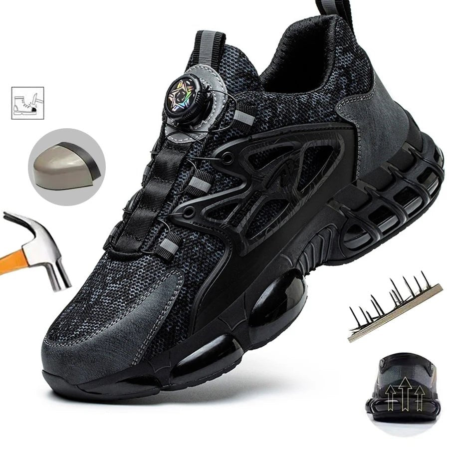 Steel Toe Industrial Work Sneakers Slip - Resistant Safety Shoes - InspiredGrabs.com