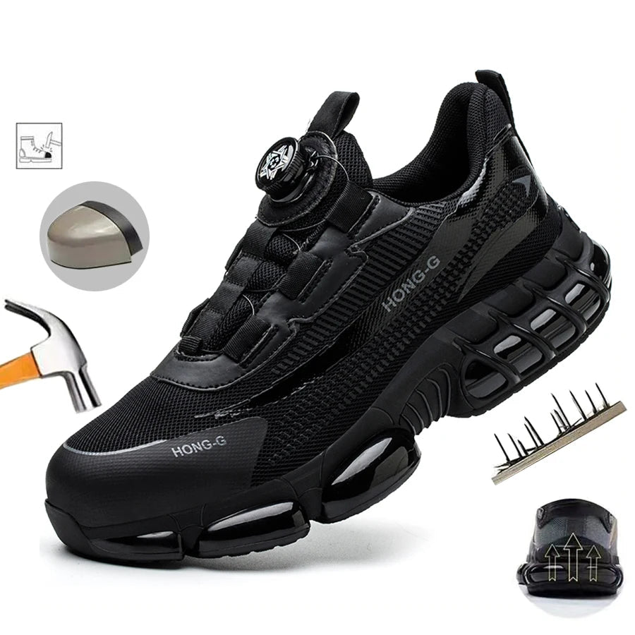Steel Toe Industrial Work Sneakers Slip - Resistant Safety Shoes - InspiredGrabs.com