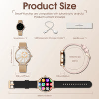 Thumbnail for Stylish Women's Smart Watch with Fitness Tracker - InspiredGrabs.com