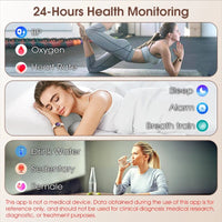 Thumbnail for Stylish Women's Smart Watch with Fitness Tracker - InspiredGrabs.com