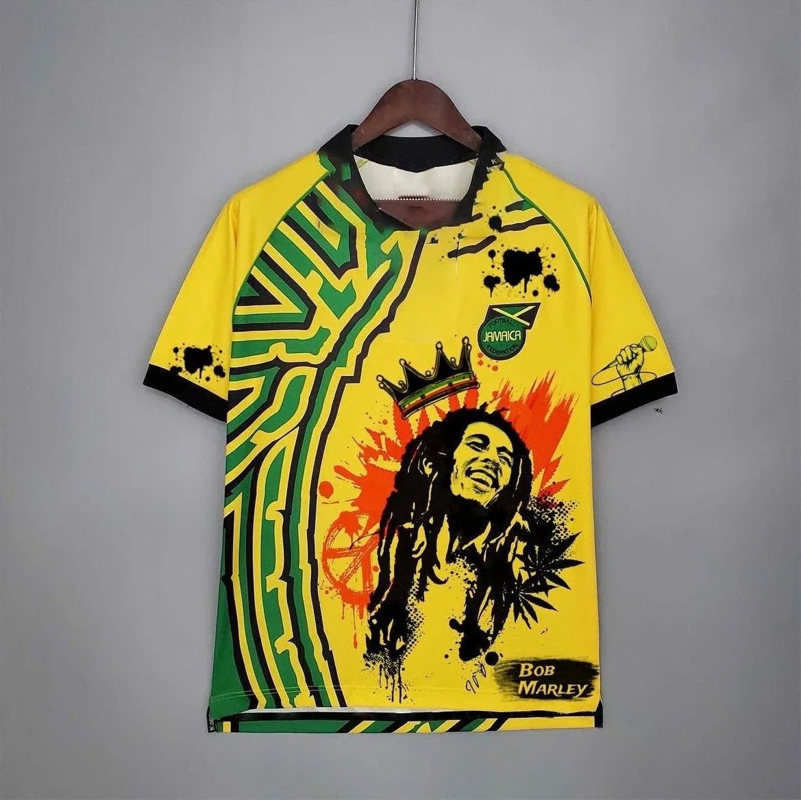 Summer Memorial Jamaica 3D Printed Bob Marley T-Shirt – Men’s & Kids Graffiti Style Tee - InspiredGrabs.com