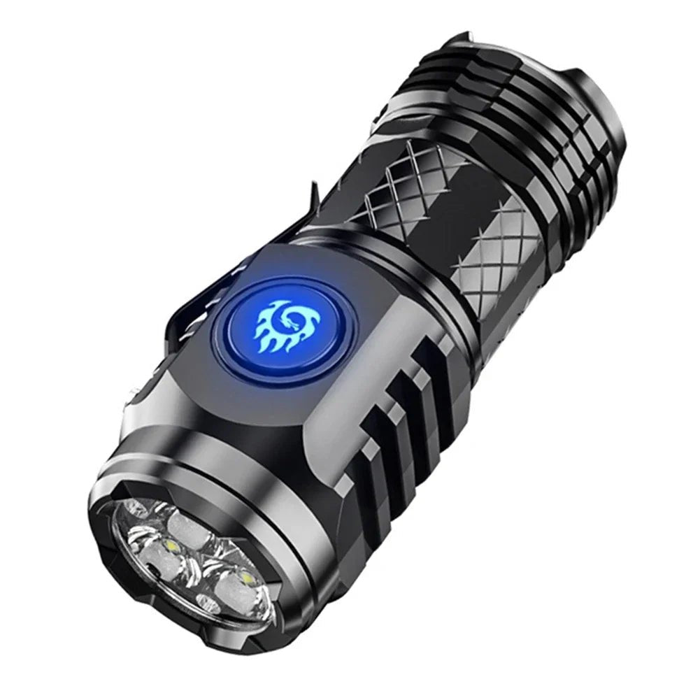 Super Bright Waterproof LED Flashlight - Rechargeable - InspiredGrabs.com