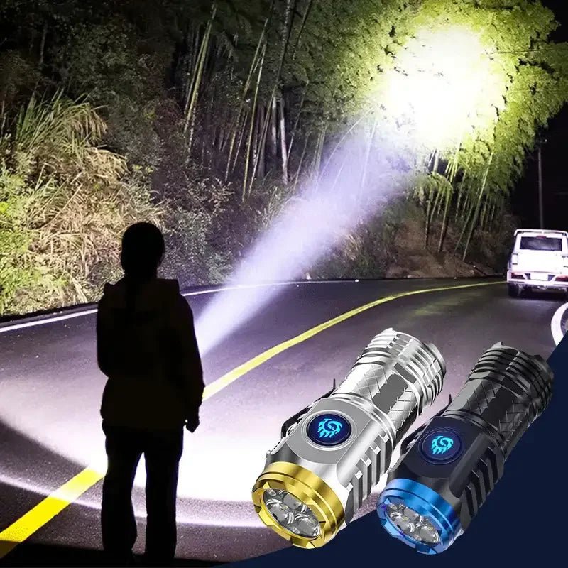 Super Bright Waterproof LED Flashlight - Rechargeable - InspiredGrabs.com