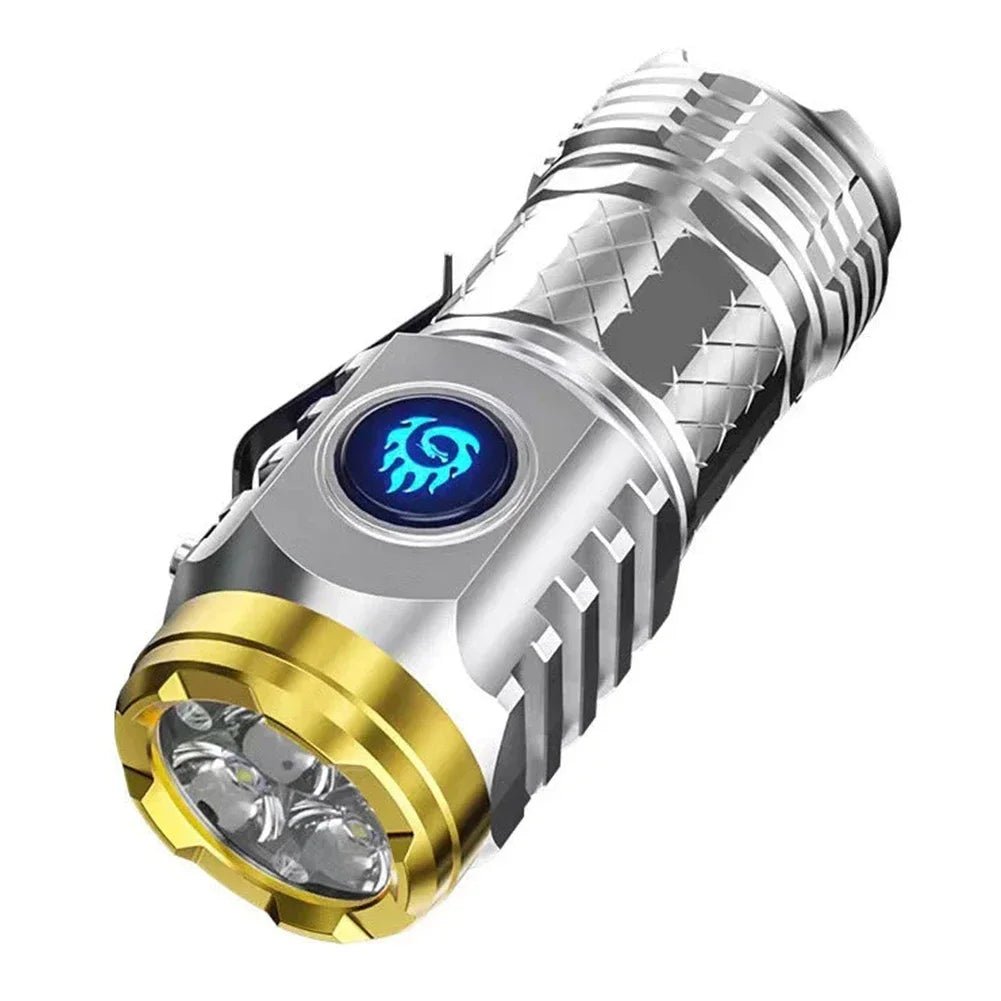 Super Bright Waterproof LED Flashlight - Rechargeable - InspiredGrabs.com