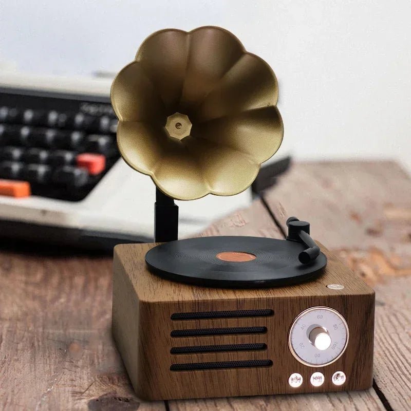 T13 Retro Gramophone Bluetooth Speaker - InspiredGrabs.com