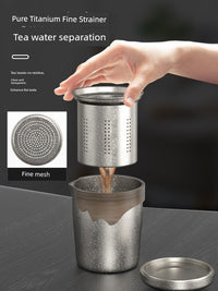 Thumbnail for Titanium Travel Tea Set: One Pot & Three Cups - InspiredGrabs.com