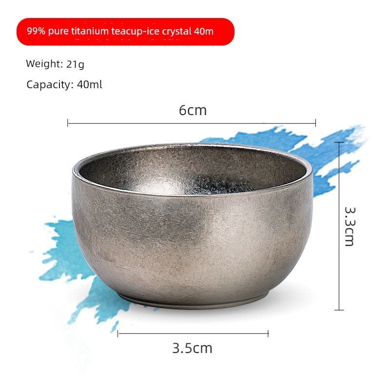 Titanium Travel Tea Set: One Pot & Three Cups - InspiredGrabs.com